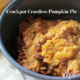 Crockpot Crustless Pumpkin Pie