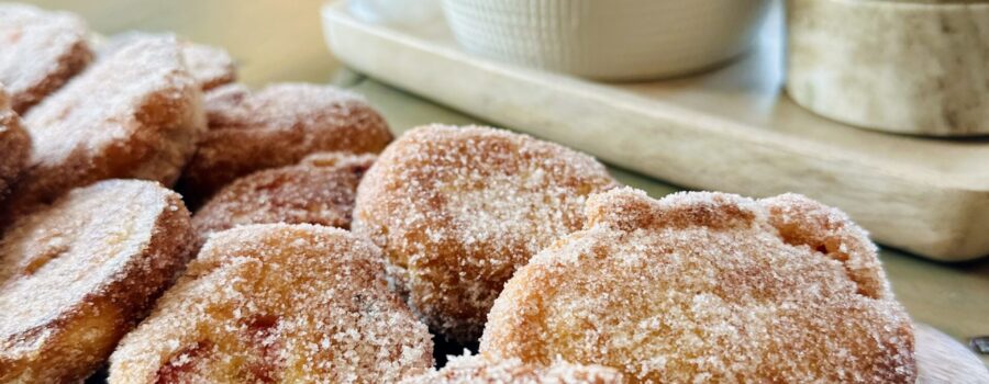 Sourdough Discard Strawberry Fritters